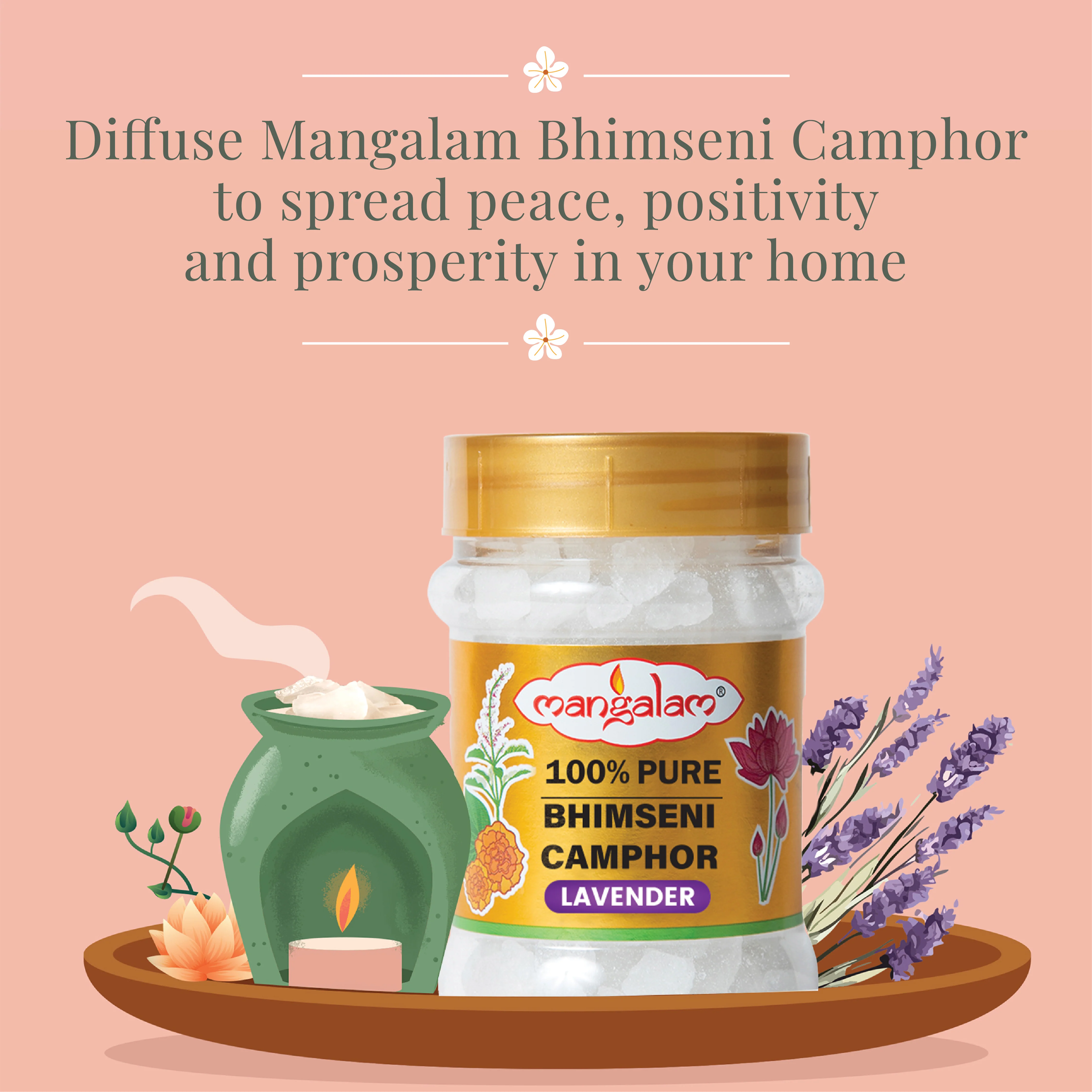 Bhimseni Camphor (Lavender) - 100g - Image 7