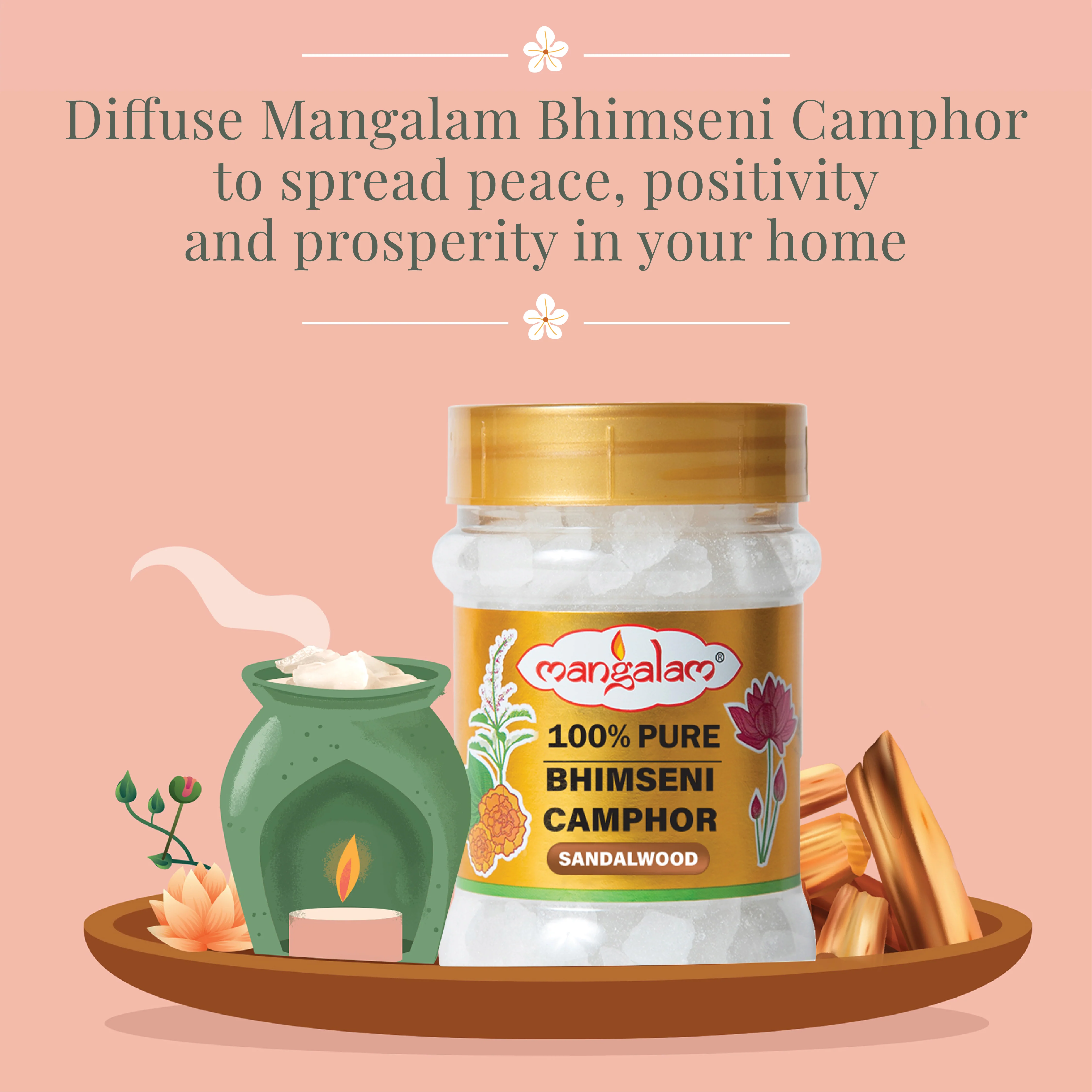 Bhimseni Camphor (Sandalwood) - 100g - Image 7